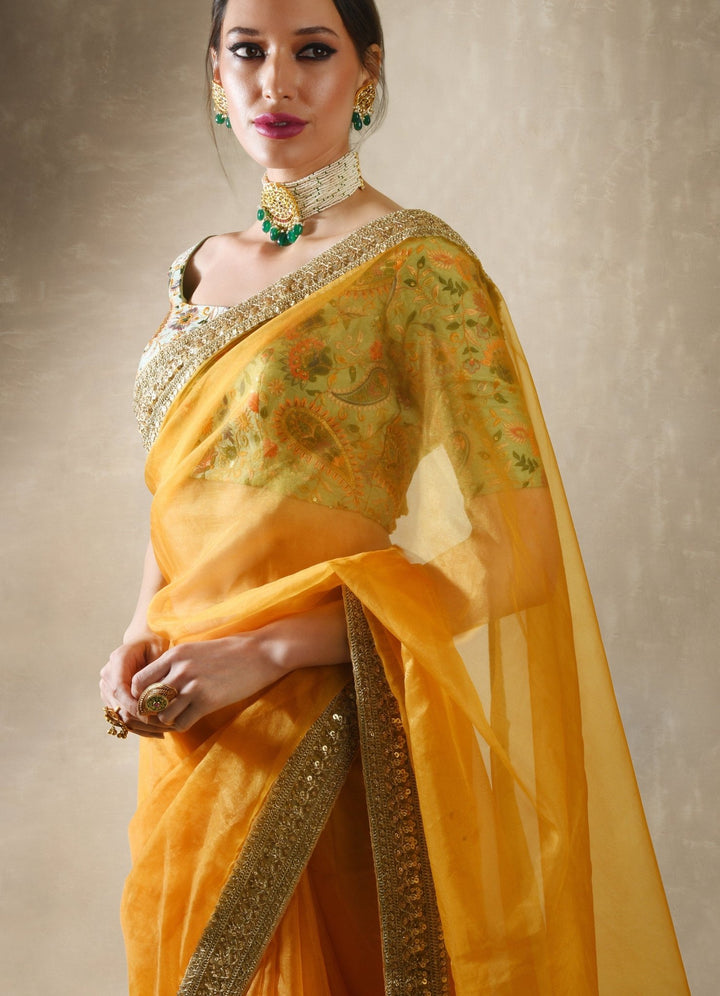 Sunflower Saree Set Renee - Fabilicious Fashion