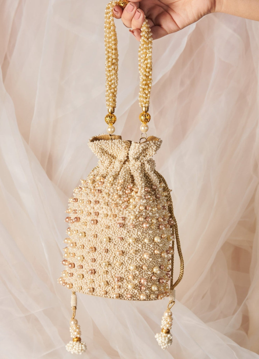 Sweet Pearls Potli The Purple Sack - Fabilicious Fashion