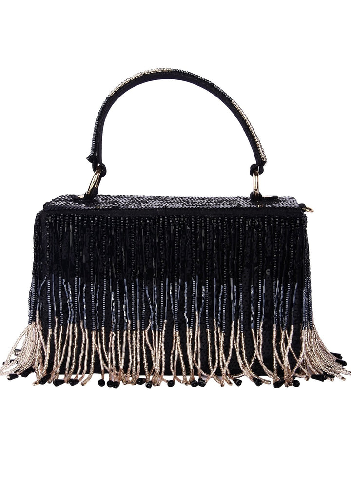 Tasselly Party Clutch The Purple Sack - Fabilicious Fashion
