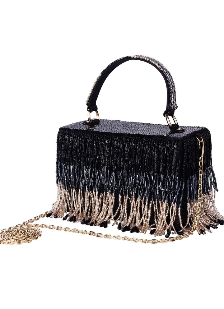 Tasselly Party Clutch The Purple Sack - Fabilicious Fashion