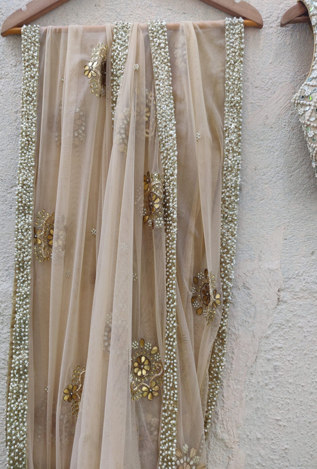 Teal Blue And Nude Lehenga Set Priti Sahni - Fabilicious Fashion