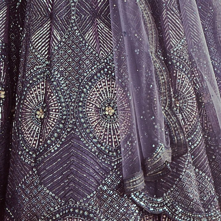 Tonal Periwinkle Lehenga Set Angad Singh - Fabilicious Fashion
