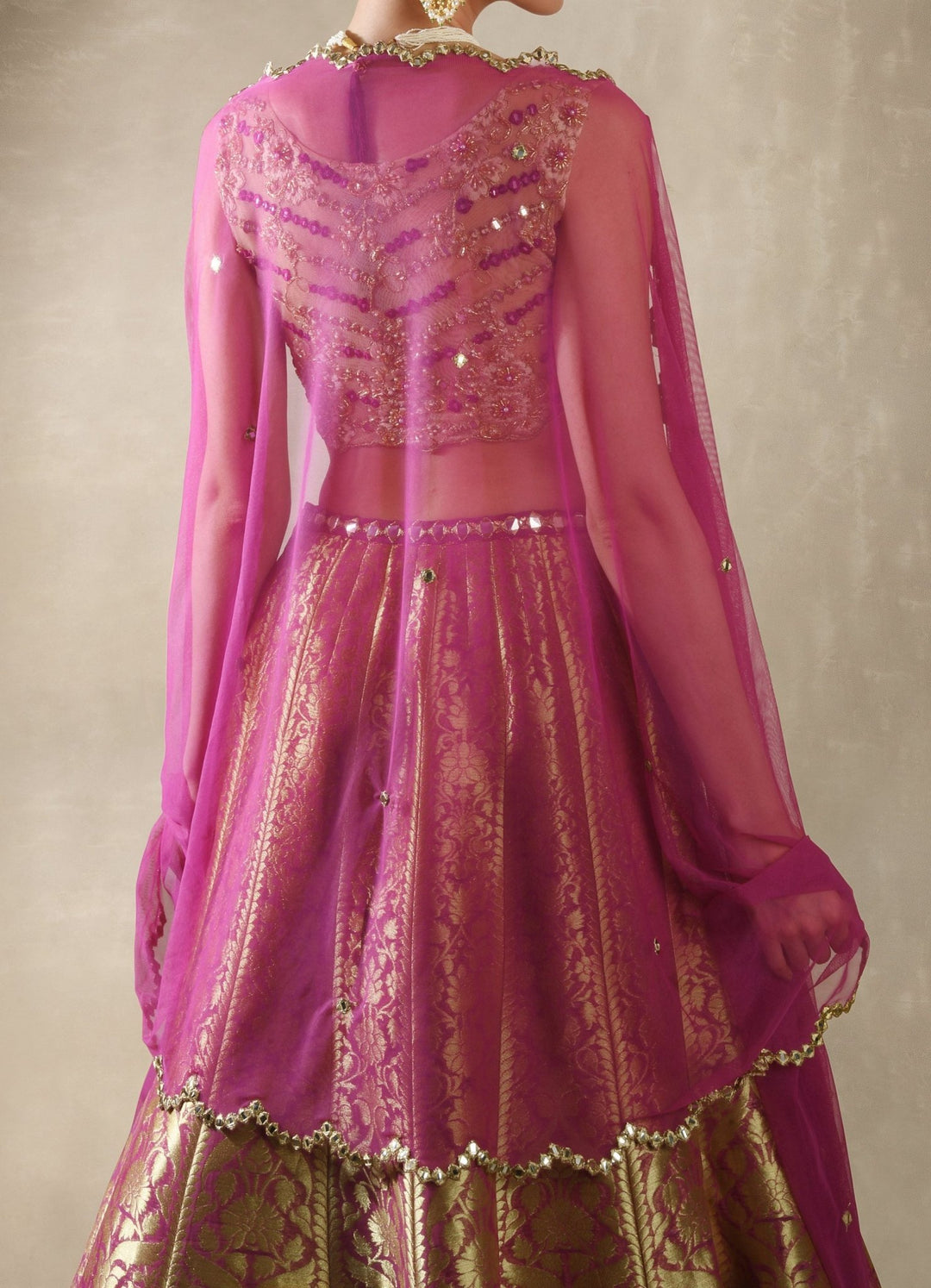 Wisteria Benarsi Brocade Lehenga Set Renee - Fabilicious Fashion
