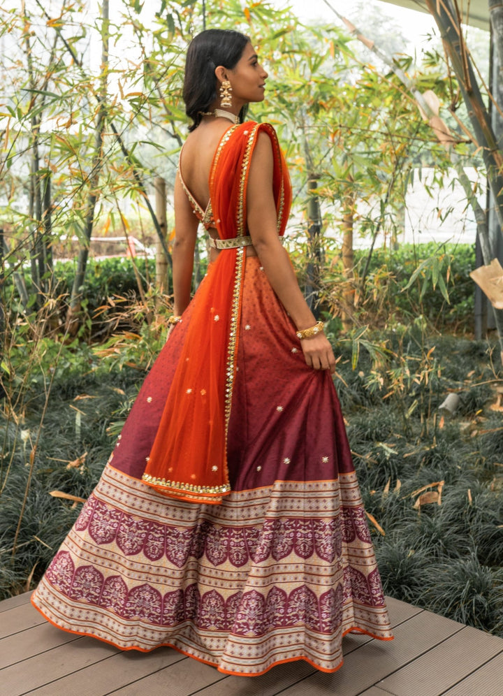 Zeenat Printed Lehenga Set Rashika Sharma - Fabilicious Fashion