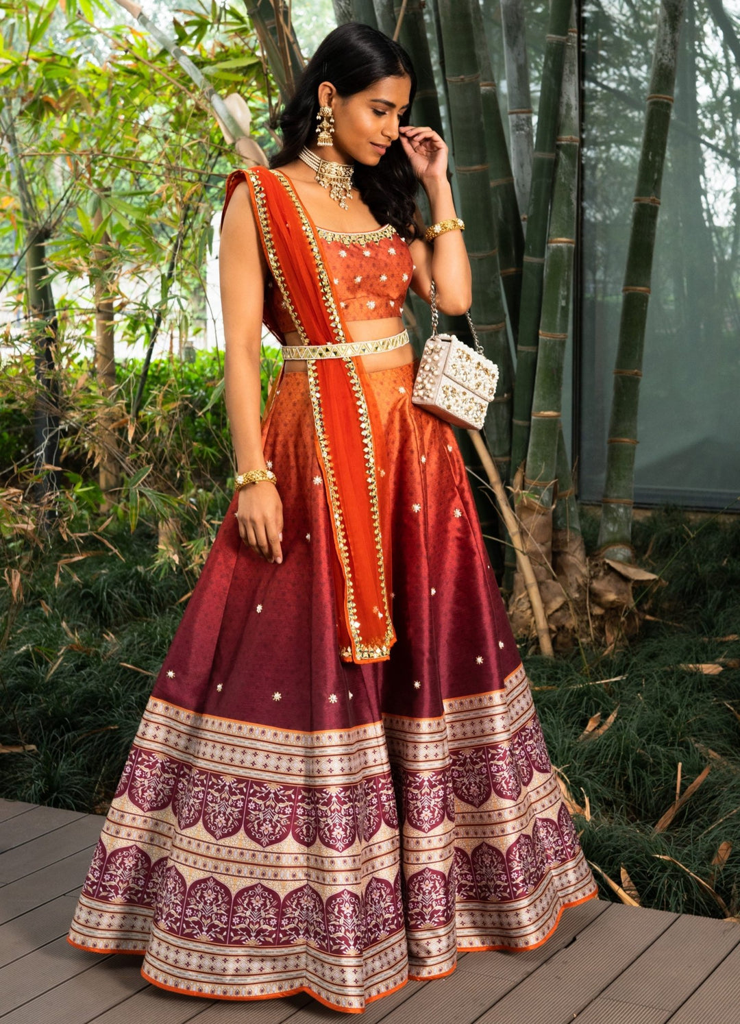 Zeenat Printed Lehenga Set Rashika Sharma - Fabilicious Fashion