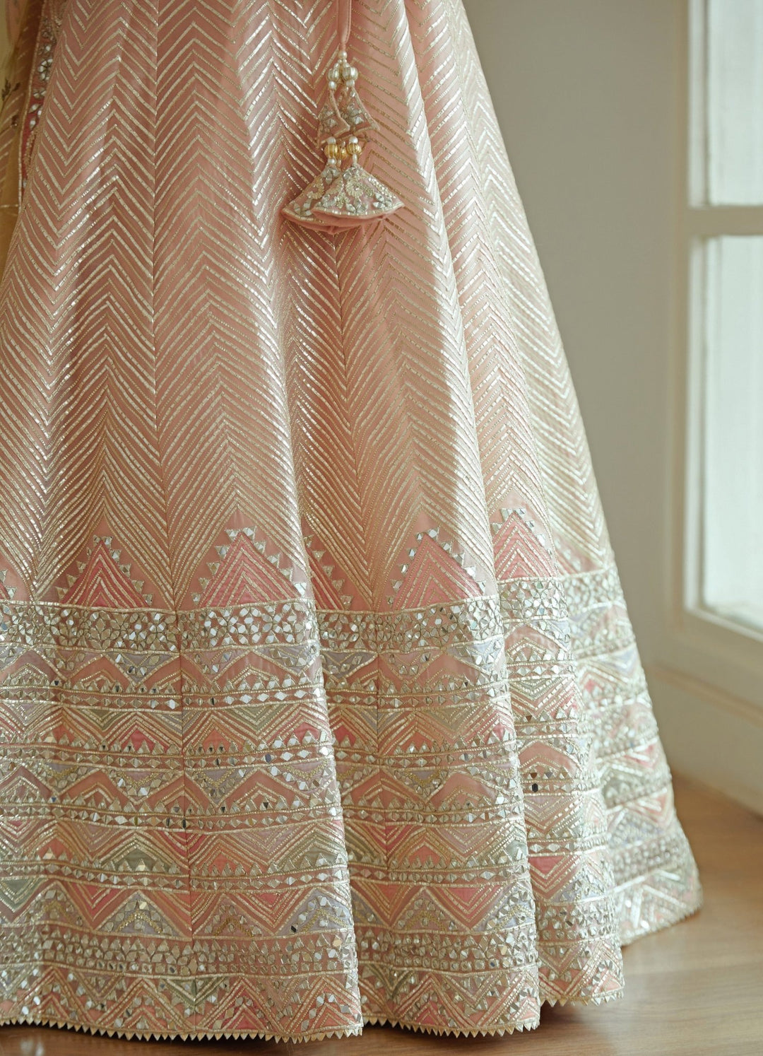 Ziya Pastel Pink Lehenga Set Studio Iris - Fabilicious Fashion